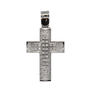 Σταυρός Matte/Εσωτερικό με Πέτρες