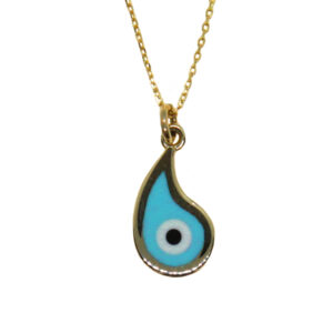 Μενταγιόν Ματάκι Δάκρυ / Γαλάζιο