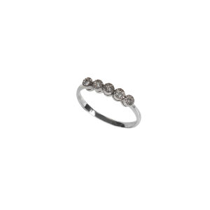 Inline White Gold Ring 18K Brilliants
